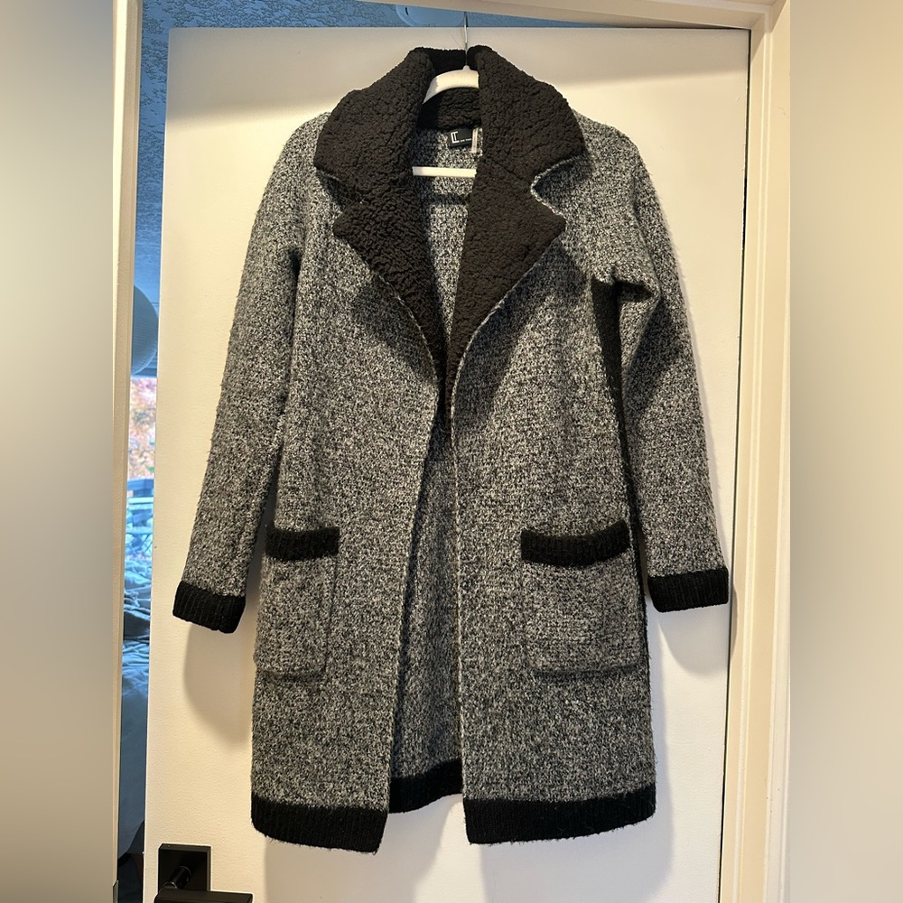 Love Token Gray and Black Teddy Jacket